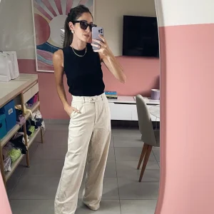 Calça Viscolinho Pietra Cru