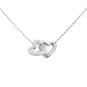 COLAR GUESS EM AÇO BELOVED COM ZIRCONIAS