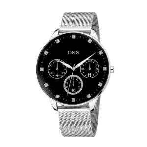 SMARTWATCH ONE SLIM SILVER MESH