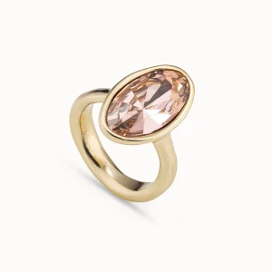 ANEL UNODE50 EM METAL 18K GOLD-PLATED