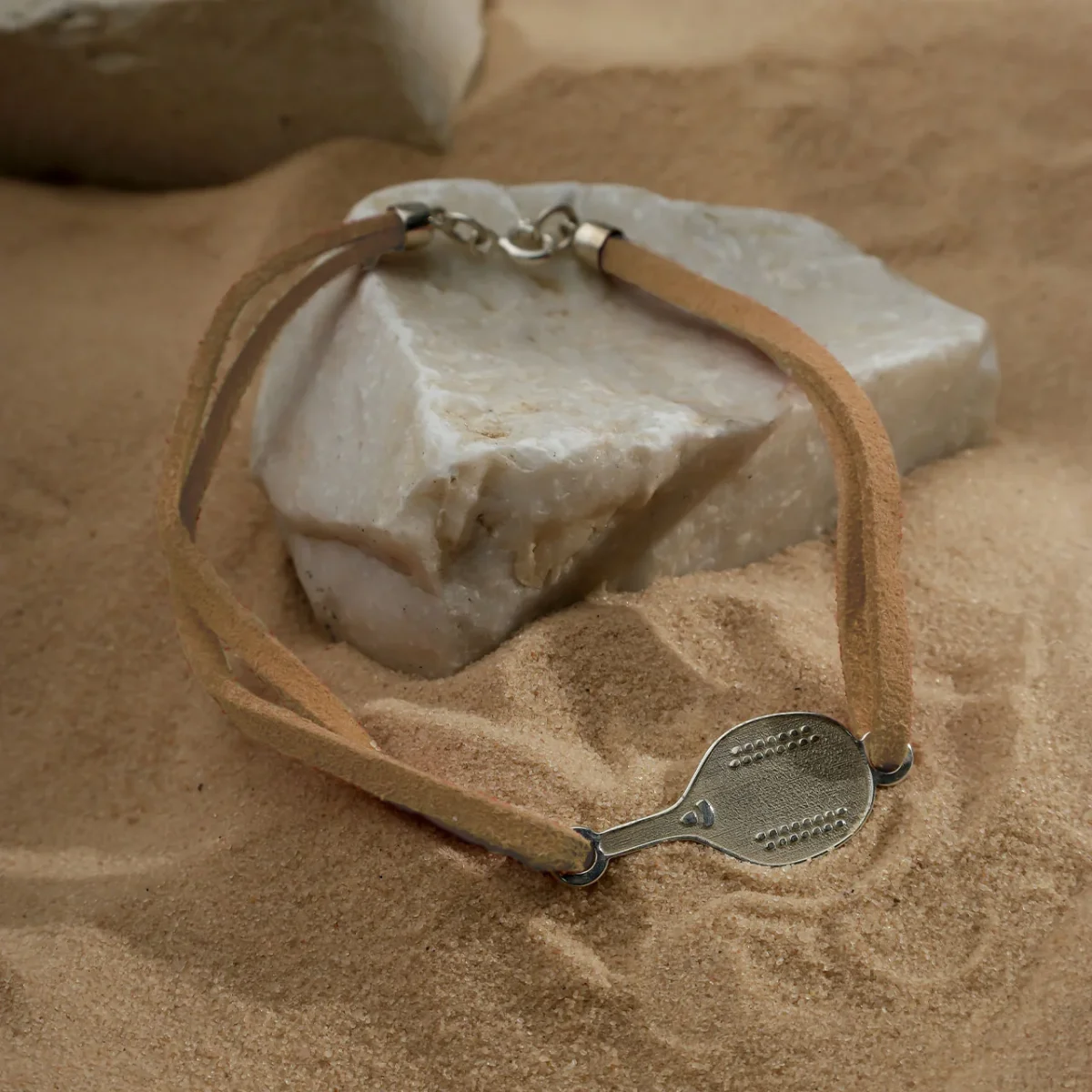 PULSEIRA RAQUETE COM COURO - Image 8