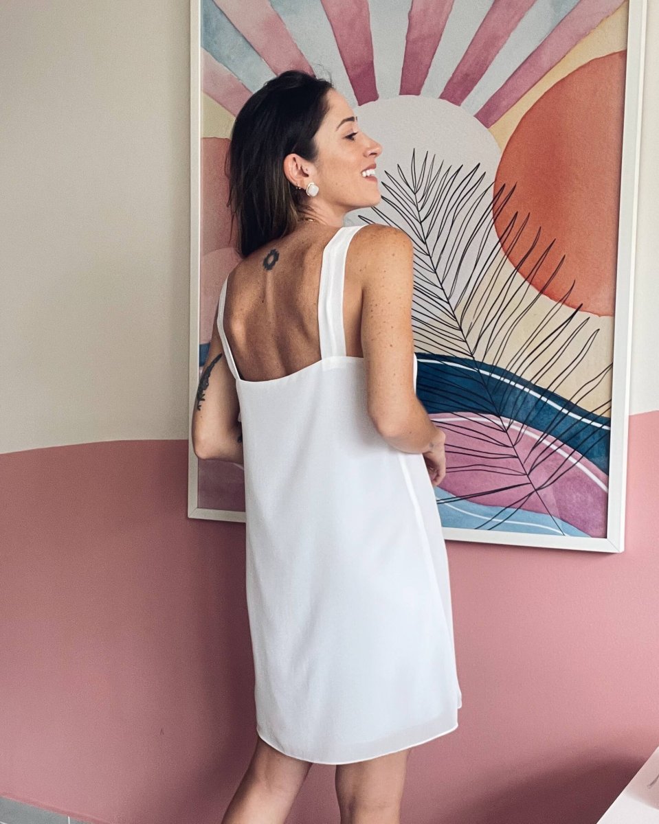 Vestido Alças Karine Off White - Image 3