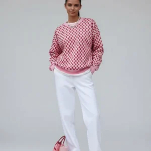 Suéter Oversized Estampa Morangos - Outono Inverno l CAROL ESPAÇO FASHION