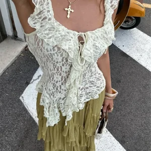 Conjunto Tiered Olive Garden- Moda Praia l CAROL ESPAÇO FASHION