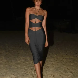 Vestido Midi Black Copacabana - Resort | CAROL ESPAÇO FASHION