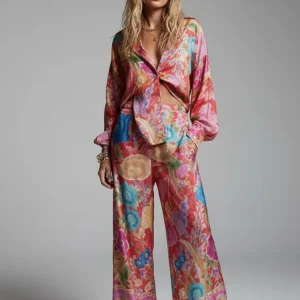 Conjunto Estampado Jardiné - Moda Praia l CAROL ESPAÇO FASHION