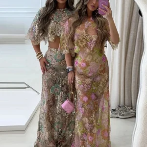 Conjunto Dolce Fiore Floral - Moda Festa l CAROL ESPAÇO FASHION