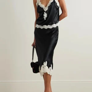 Conjunto Feminino Seda Com Renda - Casual Chic l CAROL ESPAÇO FASHION