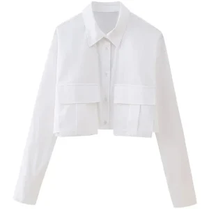 Cropped Alfaiataria Camisa - Alfaiataria l CAROL ESPAÇO FASHION
