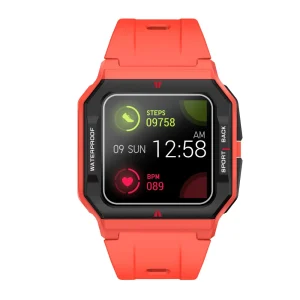 RELÓGIO RADIANT SMARWATCH L.A RED BLACK CASE SILI