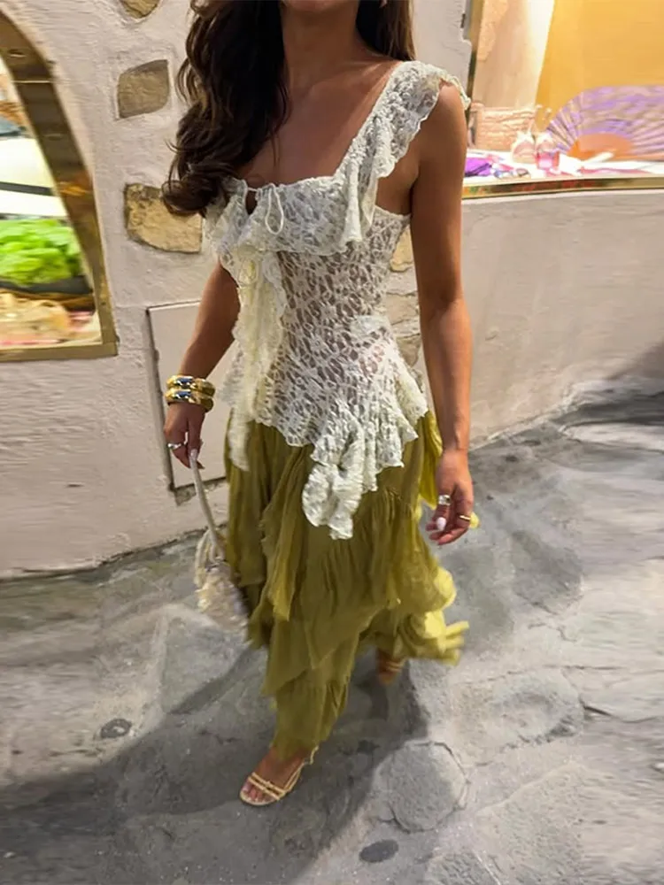 Conjunto Tiered Olive Garden- Moda Praia l CAROL ESPAÇO FASHION - Image 5