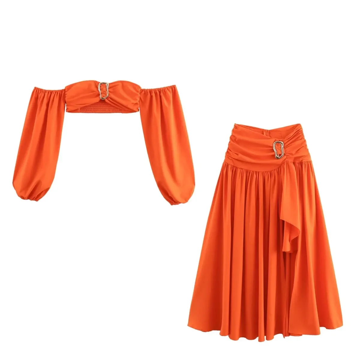 Conjunto Feminino Cropped e Saia - Moda Resort l CAROL ESPAÇO FASHION - Image 5