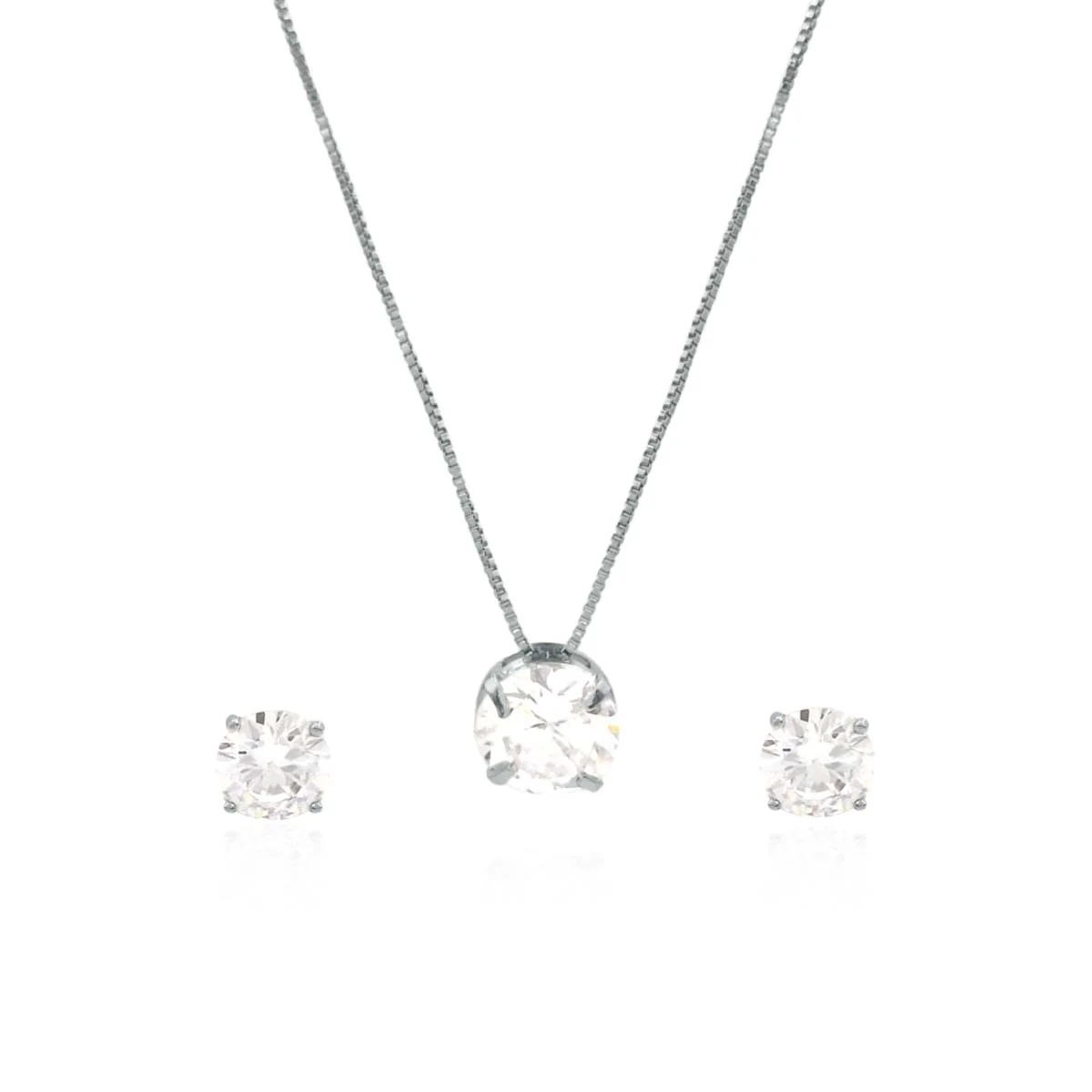 CONJUNTO FOLHEADO PONTO DE LUZ REDONDO