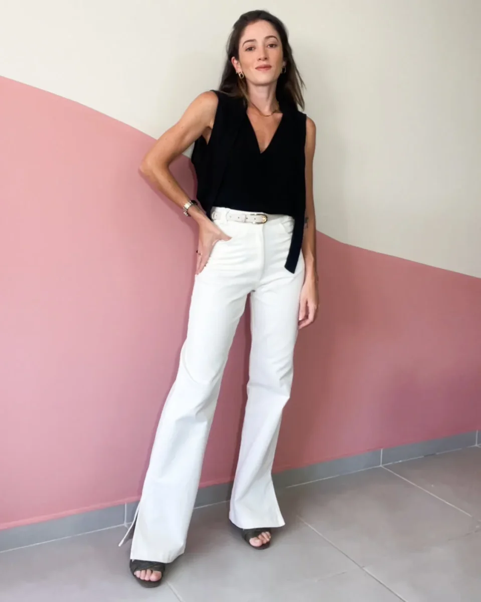 Calça Dulce Sarja Off White - Image 2