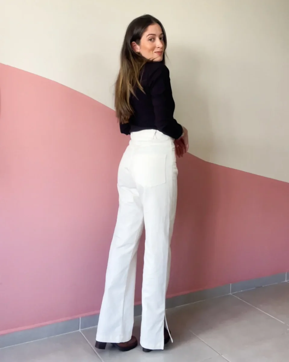 Calça Dulce Sarja Off White - Image 5