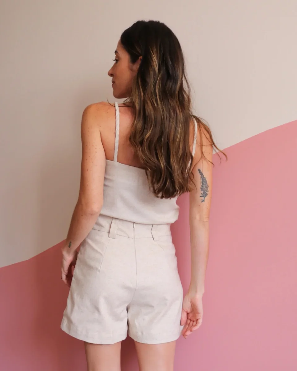 Short Viscolinho Angela Cru - Image 4