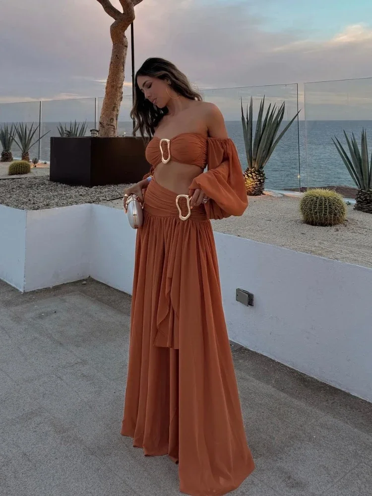 Conjunto Feminino Cropped e Saia - Moda Resort l CAROL ESPAÇO FASHION